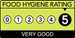 Food hygiene rating: 5